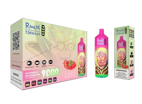 RandM Tornado Rasberry Watermelon 9000 - Pack de 10