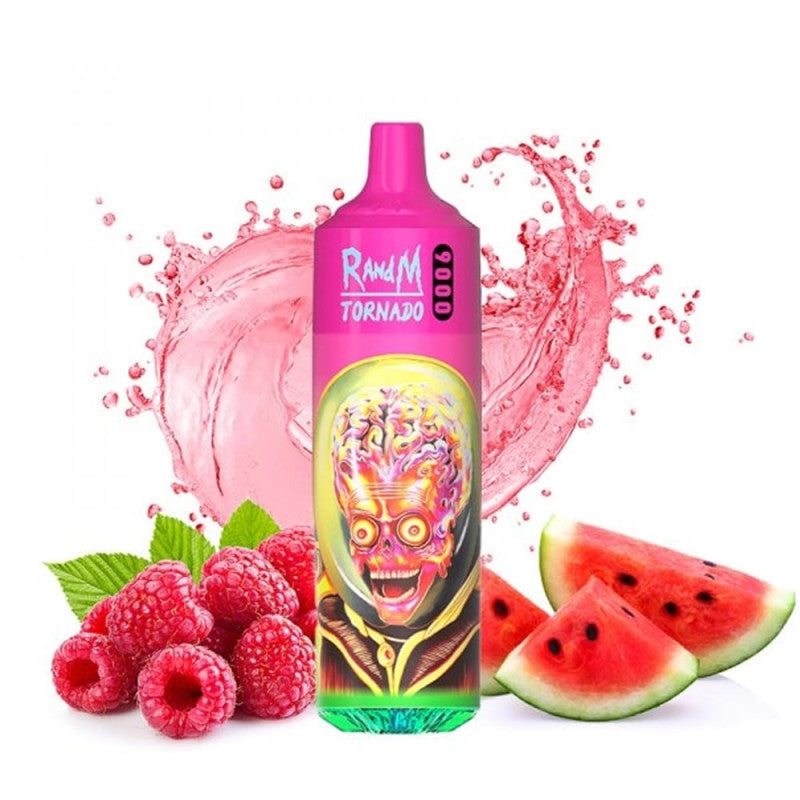 RandM Tornado Rasberry Watermelon 9000 - Pack de 10